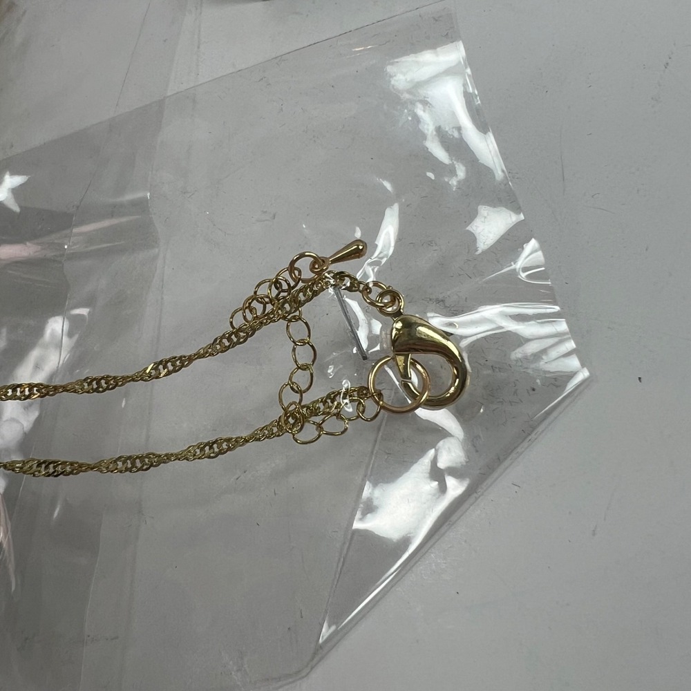 Unbranded Beaded Pendant Necklace Womens OS Green New Gold Tone Wire Wrapped - Picture 4 of 9